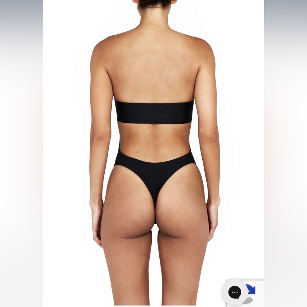 NEW Bamba Swim Icon Reversible tube top thong one piece swimsuit bathing suit XS - Picture 3 of 17